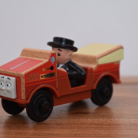 Winston FHM21 with Driver Sir Topham Hatt Thomas & Friends Wooden Railway Train - Picture 3 of 6